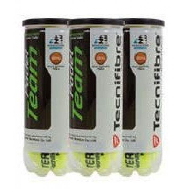 Pacote de 3 latas de bolas Tecnifibre Padel Team