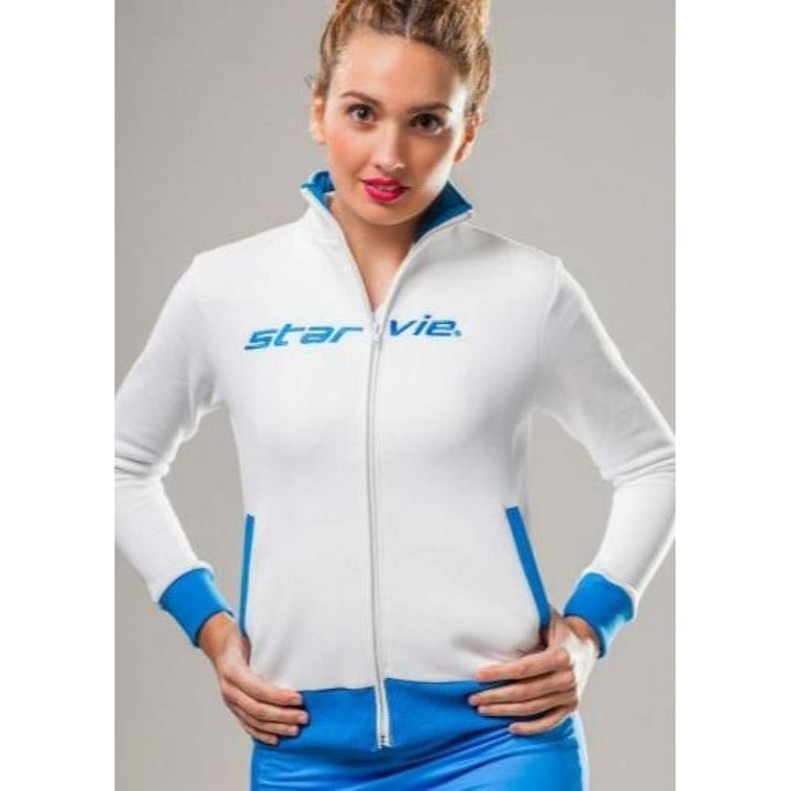 STARVIE PADEL CLOTHING JACKET Power White Blue