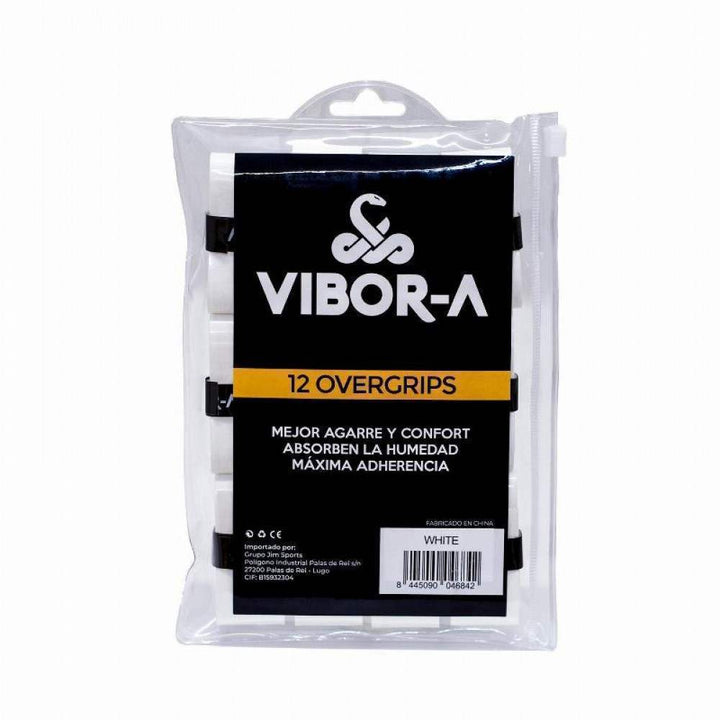 Vibora Plain White Bag 12 Overgrips