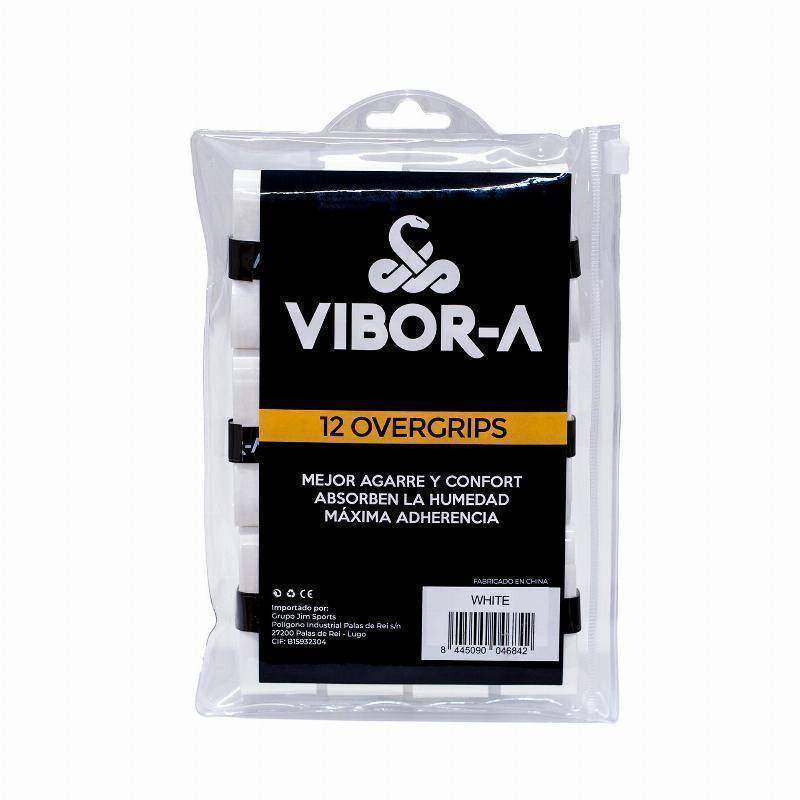 Vibora Plain White Bag 12 Overgrips