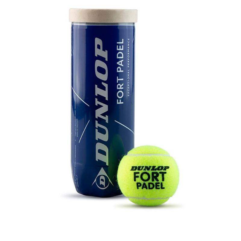 Can of 3 Dunlop Fort Padel Balls