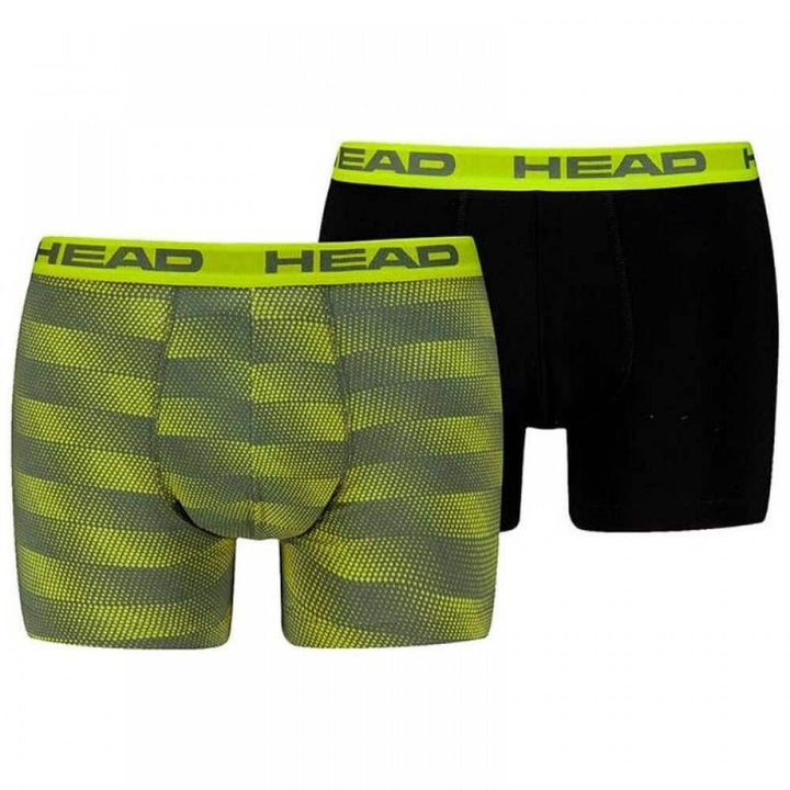 Head Boxers Basic Amarelo Preto 2 Unidades