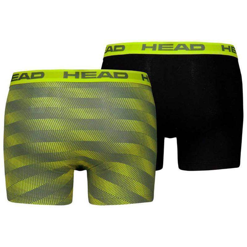 Head Boxers Basic Amarelo Preto 2 Unidades