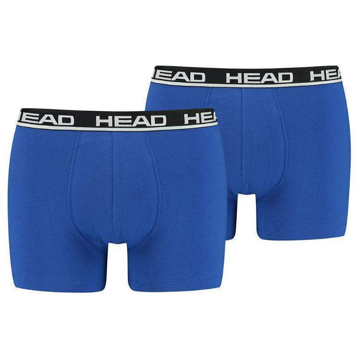 Head Boxers Basic Azul Preto 2 Unidades