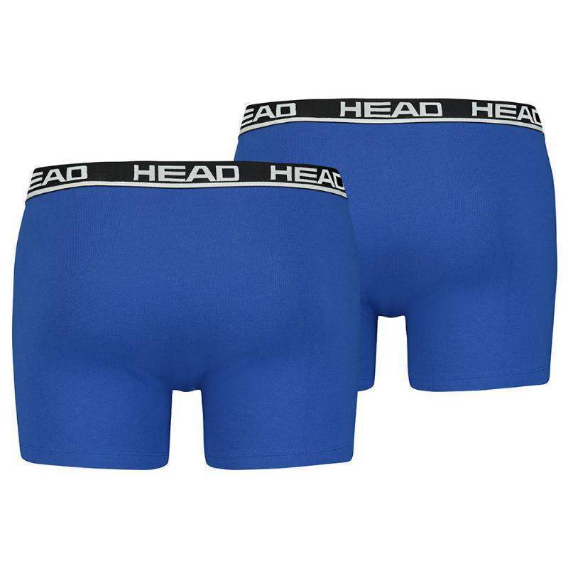 Head Boxers Basic Azul Preto 2 Unidades