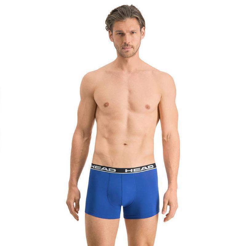 Head Boxers Basic Azul Preto 2 Unidades