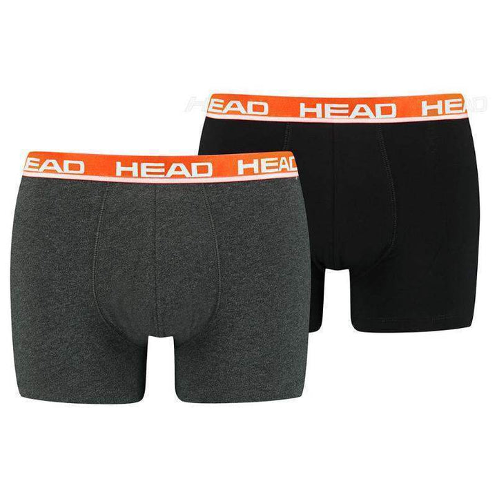 Head Boxers Basic Cinzento Vermelho 2 Unidades