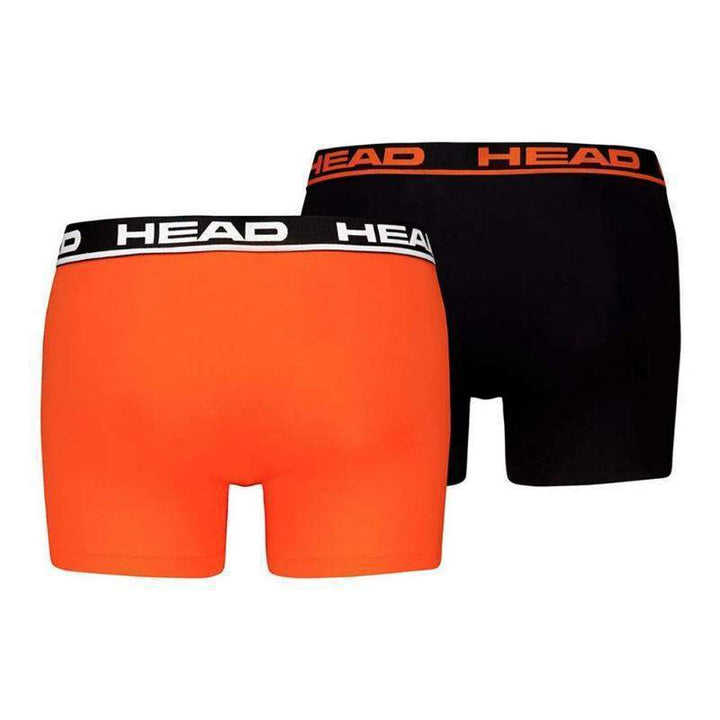 Head Boxers Basic Laranja Preto 2 Unidades