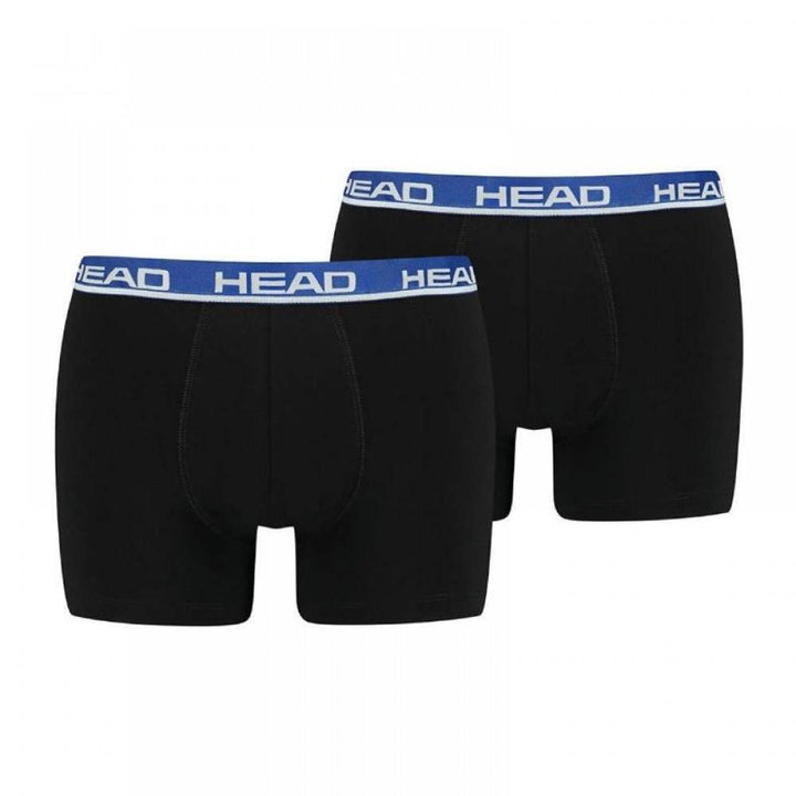 Head Boxers Basic Preto Azul 2 Unidades