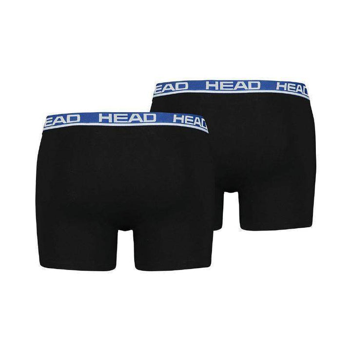 Head Boxers Basic Preto Azul 2 Unidades