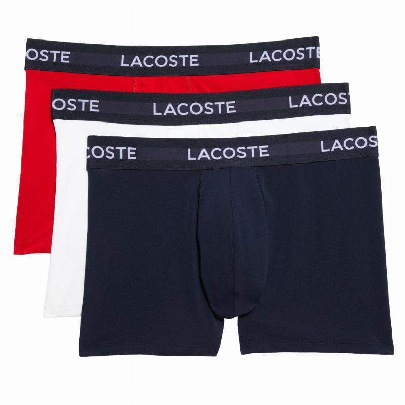 Lacoste Boxers Navy Blue White Red 3 Units