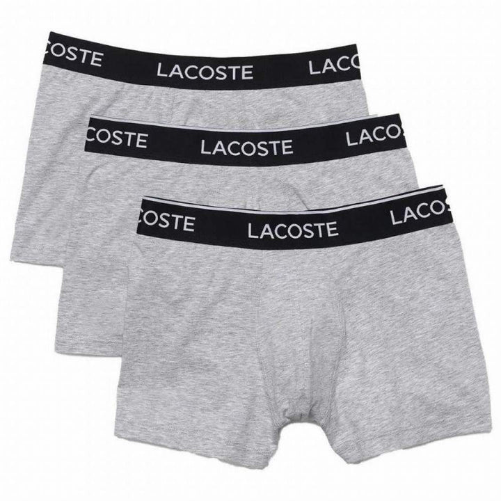 Lacoste Boxers Casual Cinza Vigore 3 Unidades