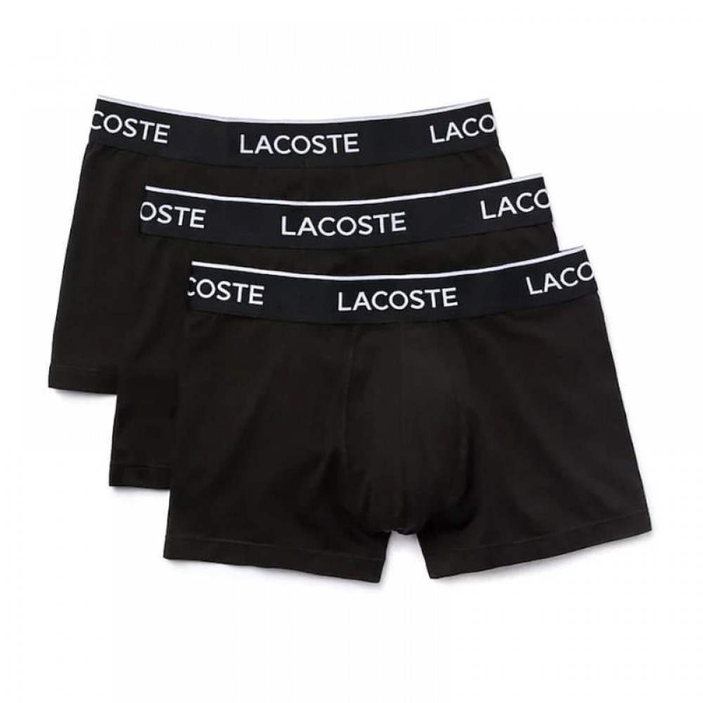 Boxers Lacoste Casual Negro 3 Unidades