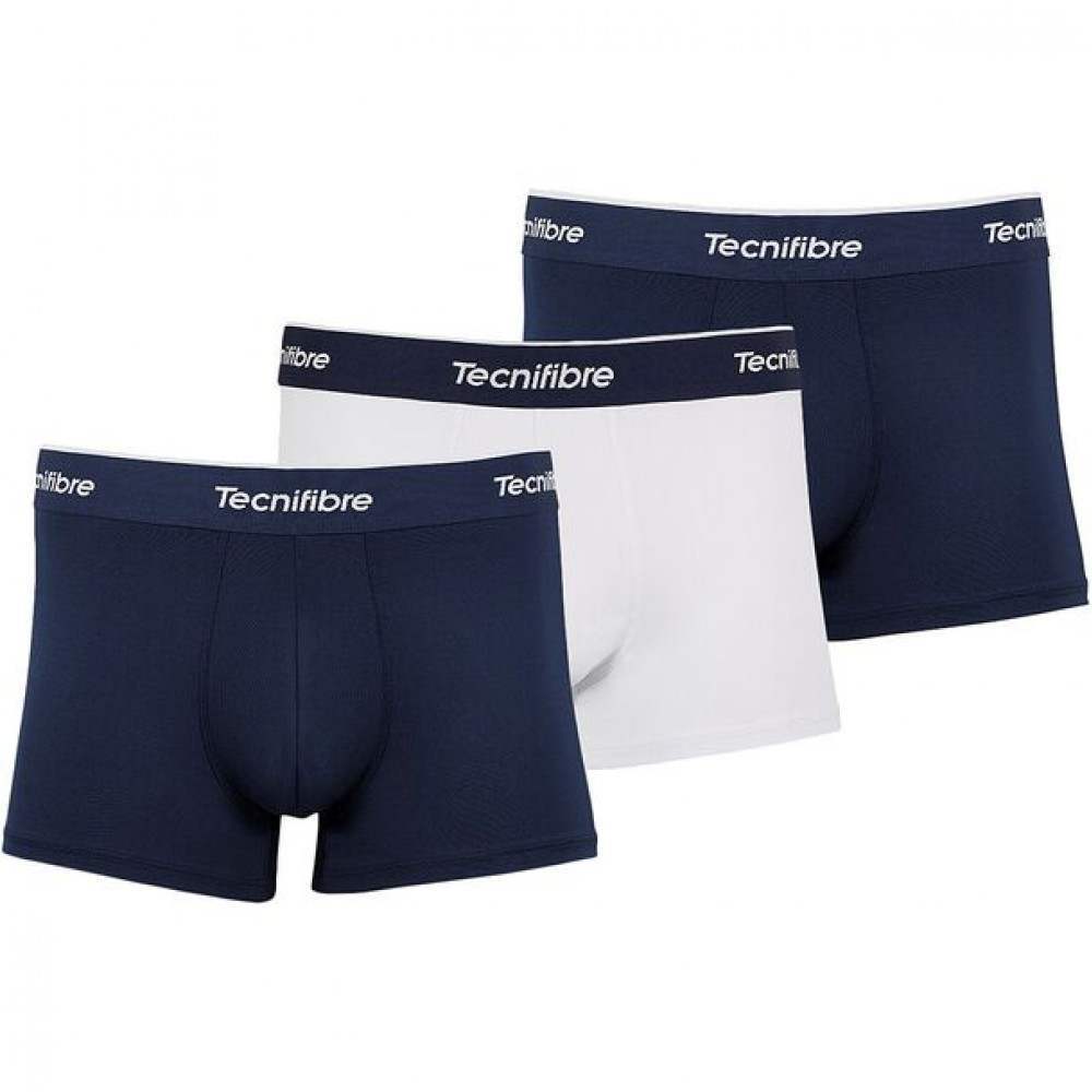 Navy White Tecnifibre Boxers 3 Units