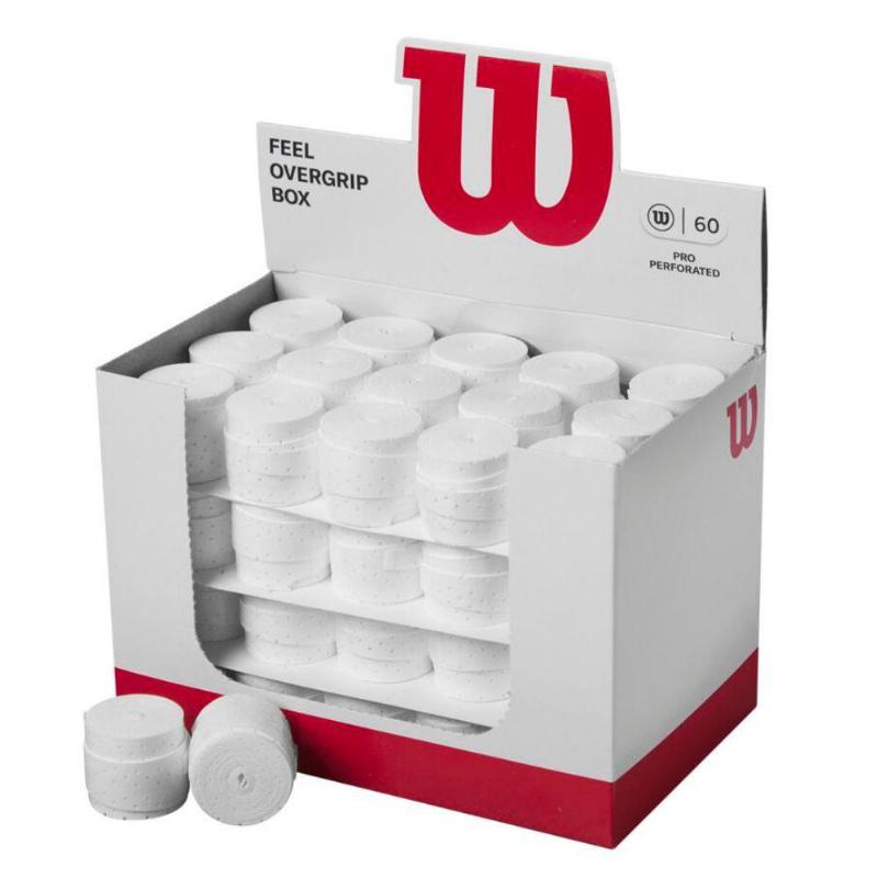 Wilson Feel Pro Box Perforated White 60 Overgrips