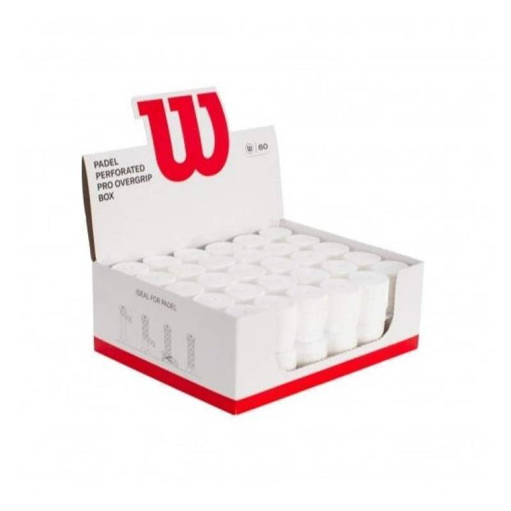 Wilson Pro Padel Perforated White Box 60 Overgrips