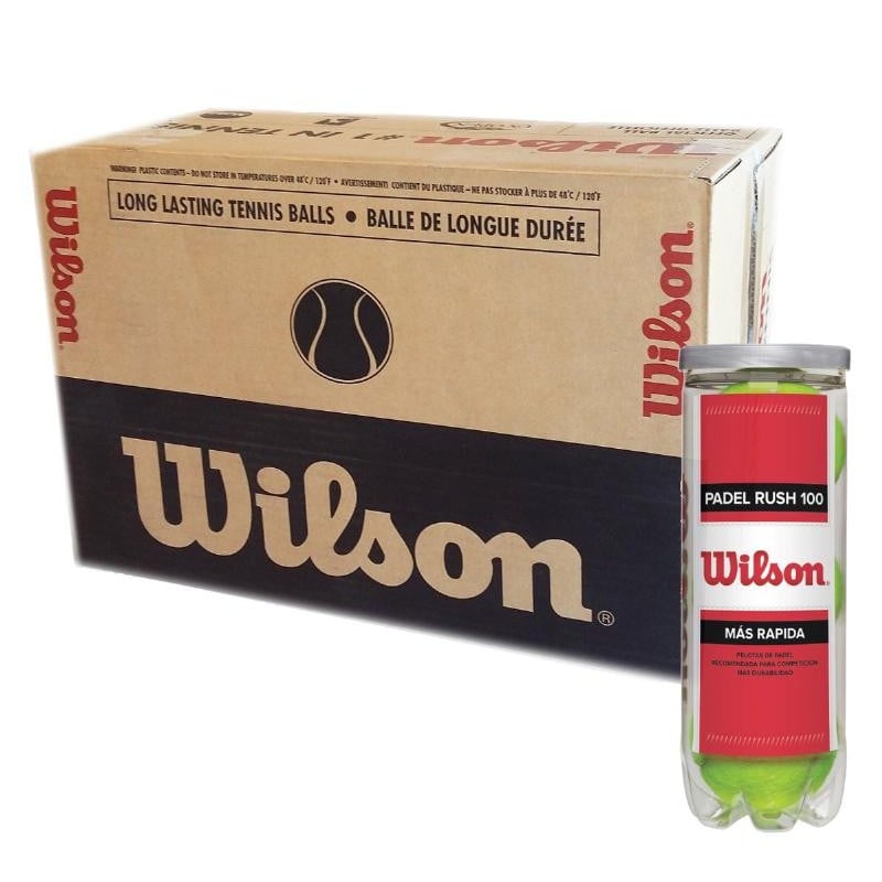 Box 72 Balls - 24 Cans of 3 units - Wilson Rush 100