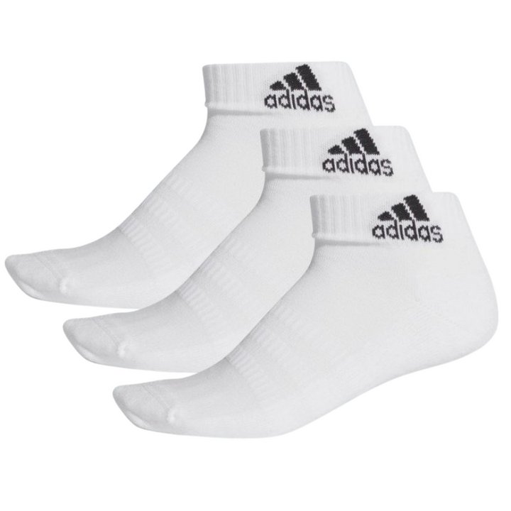 Adidas Cush Ankle Socks White 3 Pairs