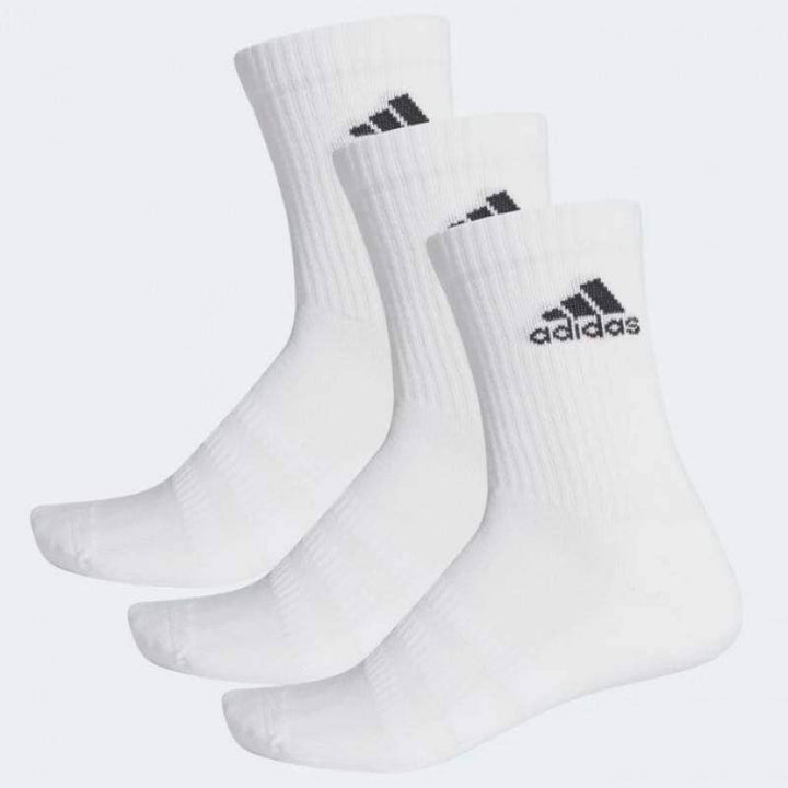 Adidas Cush Crew Socks White 3 Pairs