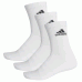 Adidas Cush Crew Socks White 3 Pairs
