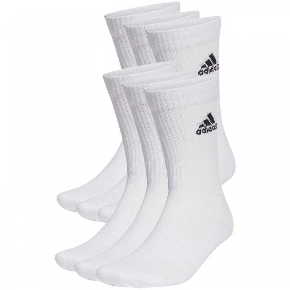 Adidas Cushioned Classic Socks White 6 pairs