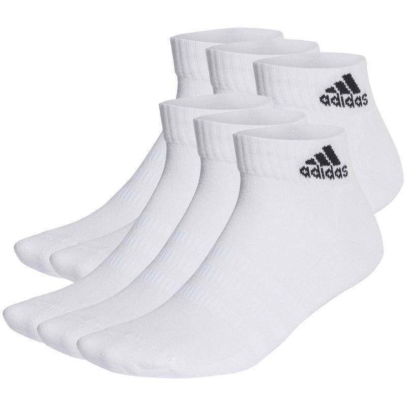 Adidas Cushioned Ankle Socks White 6 pairs