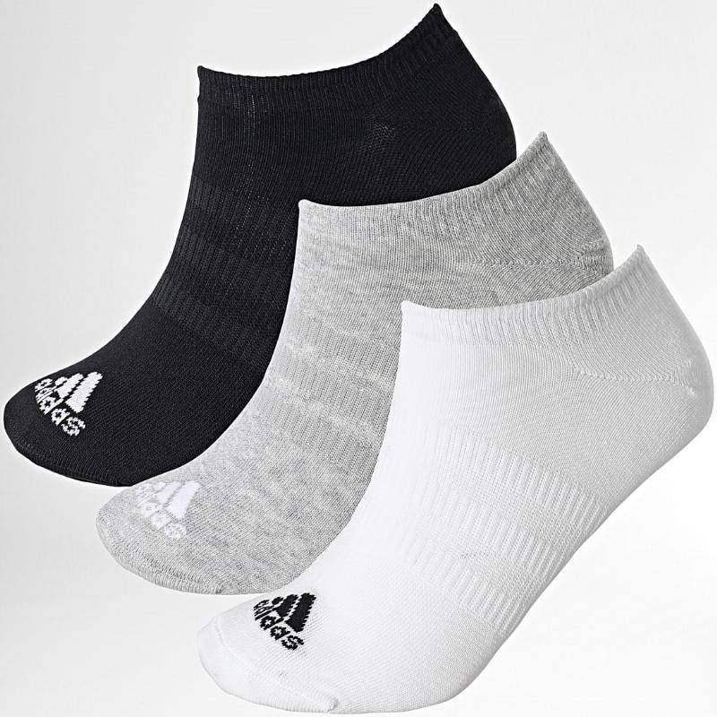 Adidas Piqui Socks Black White Gray 3 Pairs