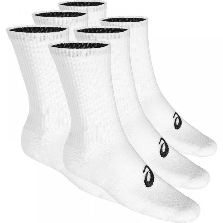 Asics Crew Socks White 6 Pairs