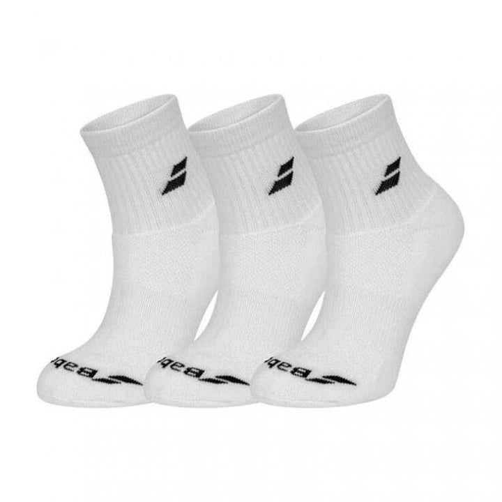 Babolat Quarter White Socks 3 Pairs