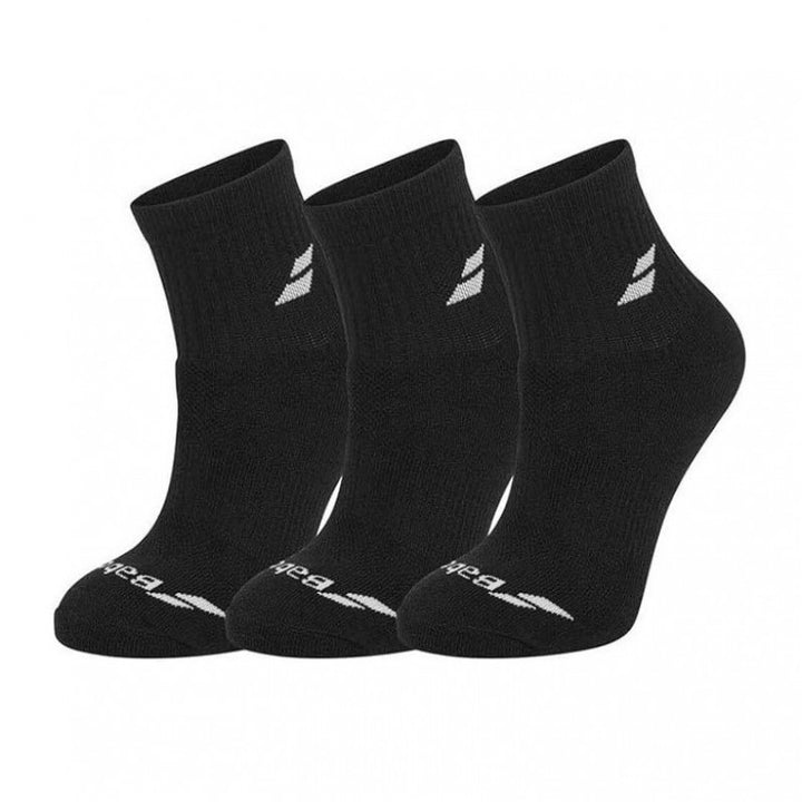Babolat Quarter Black Socks 3 Pairs