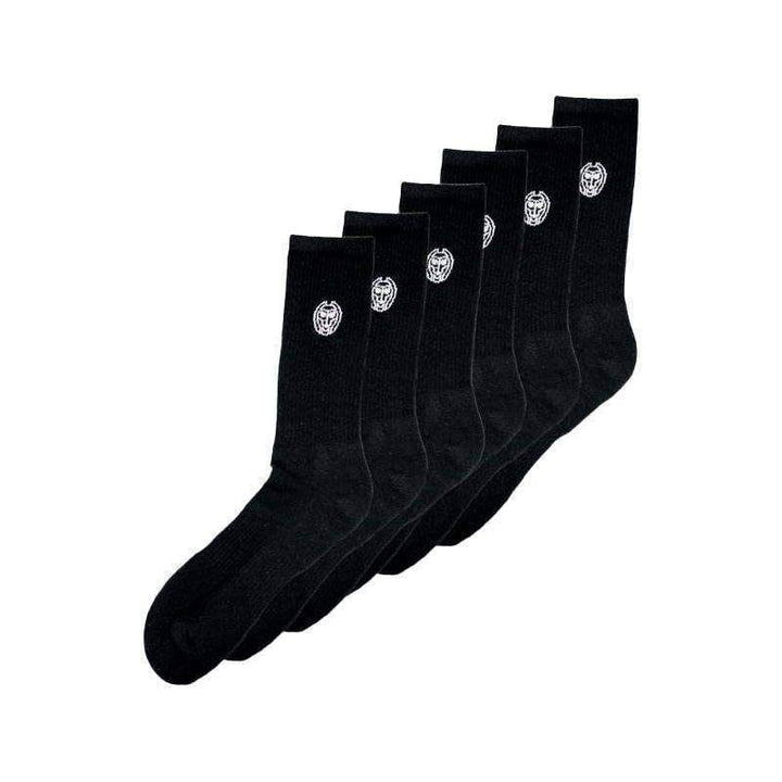 Bidi Badu Don Carlito XXL Crew Move Socks Black 6 Pairs