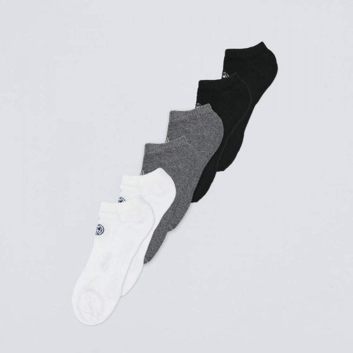 Bidi Badu No Party XXL No show Move Socks Gray Black White 6 Pairs