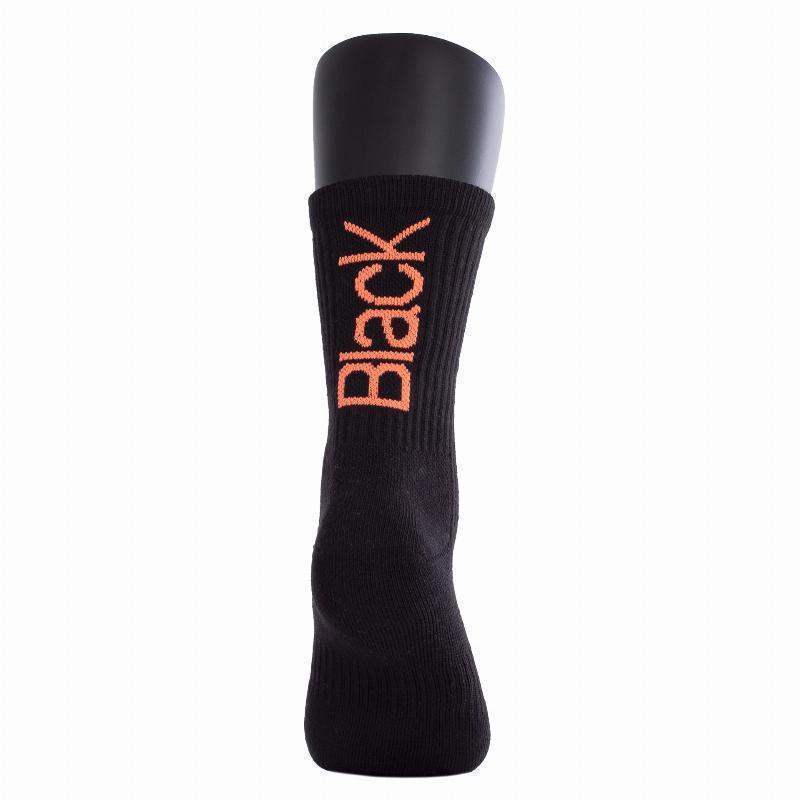 Calcetines Black Crown Pro Altos Negro Coral 1 Par