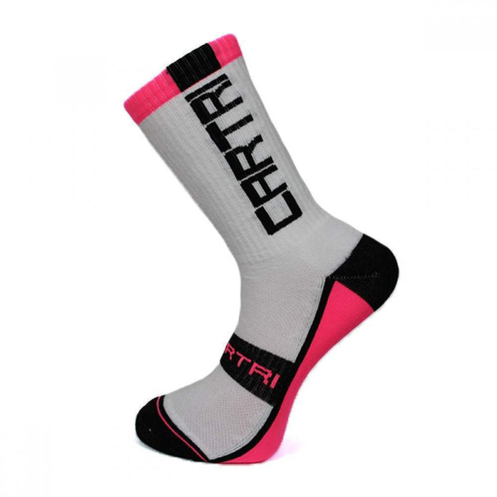 Cartri Slash High Socks White Fuchsia 1 Pair