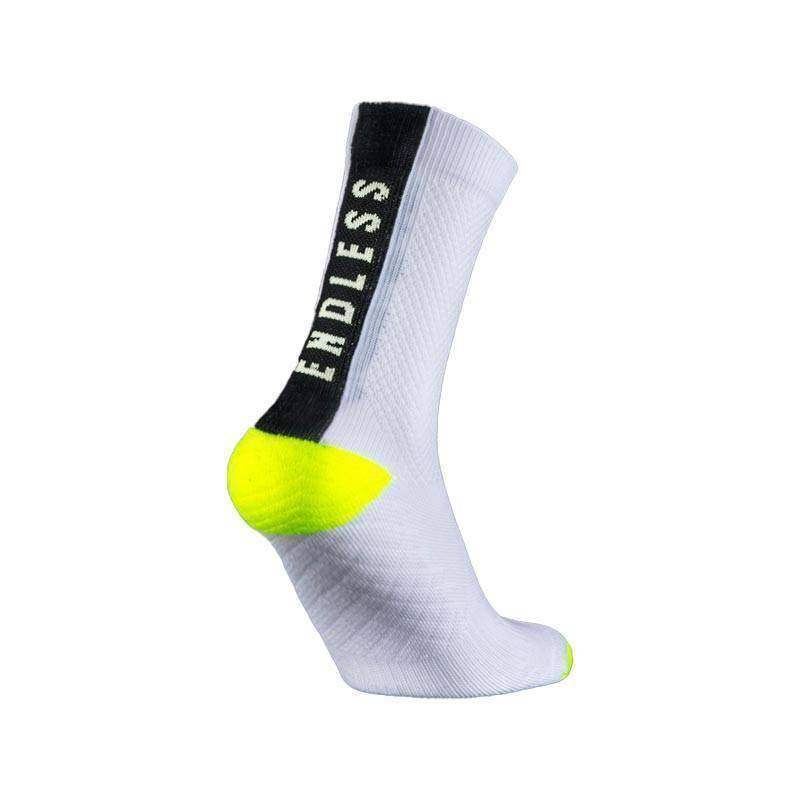 Endless SOX Medium Socks White Yellow
