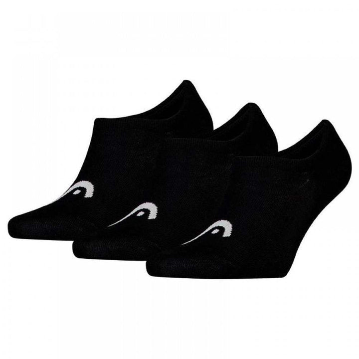 Head All Sports Invisible Socks Black 3 Pairs