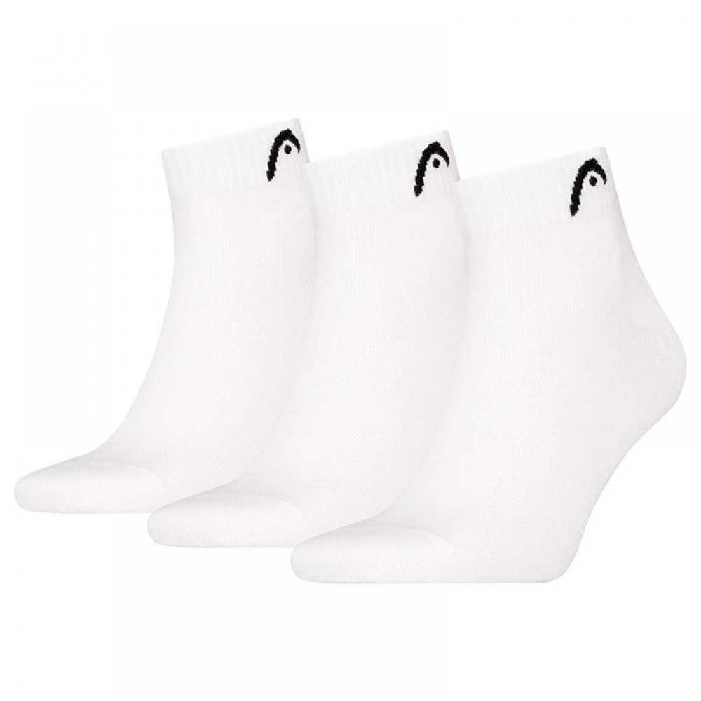 Calcetines Head All Sports Quarter Blanco 3 Pares