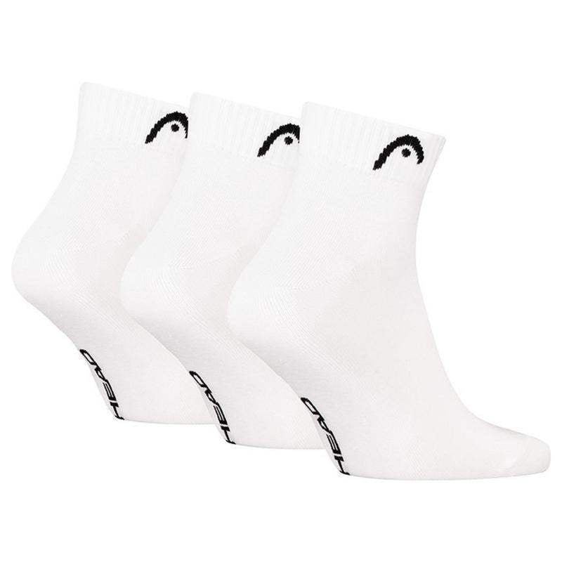 Head All Sports Quarter Socks White 3 Pairs