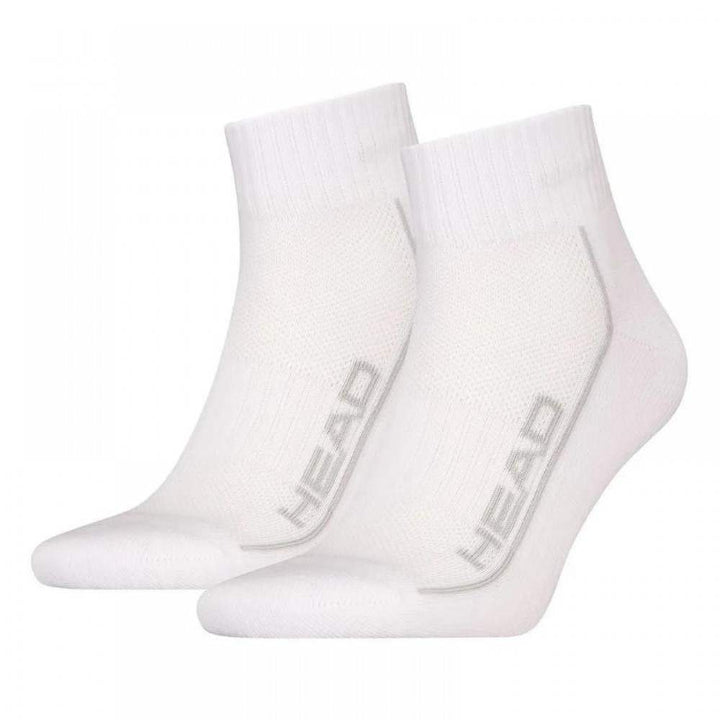 Calcetines Head Performance Quarter Blanco Gris 2 Pares