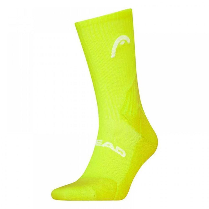 Calcetines Head Performance Tennis Crew Amarillo Fluor 1 Par