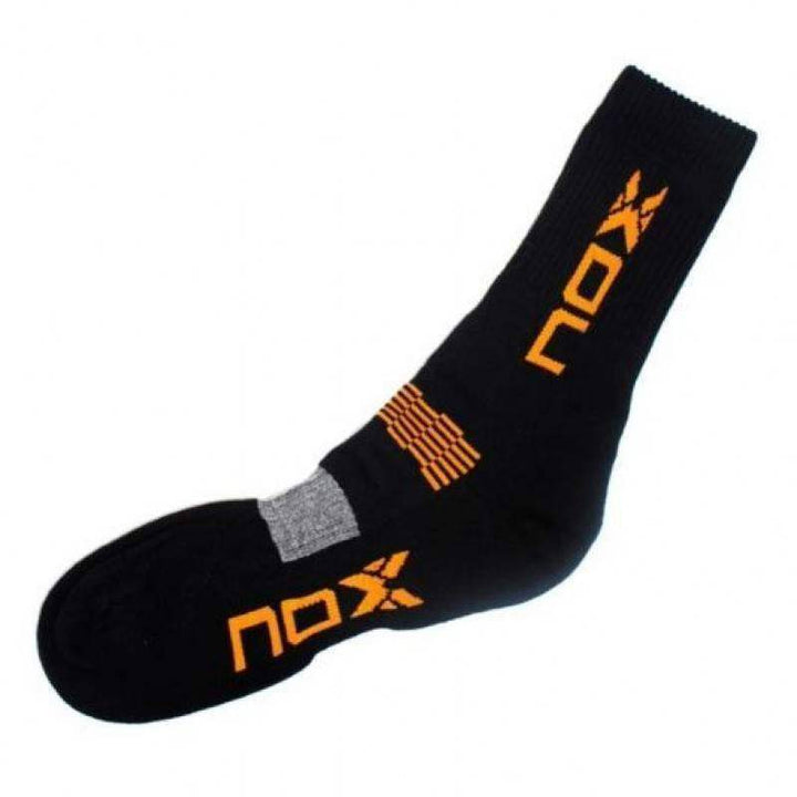 Meias Nox Pro preto laranja 1 par