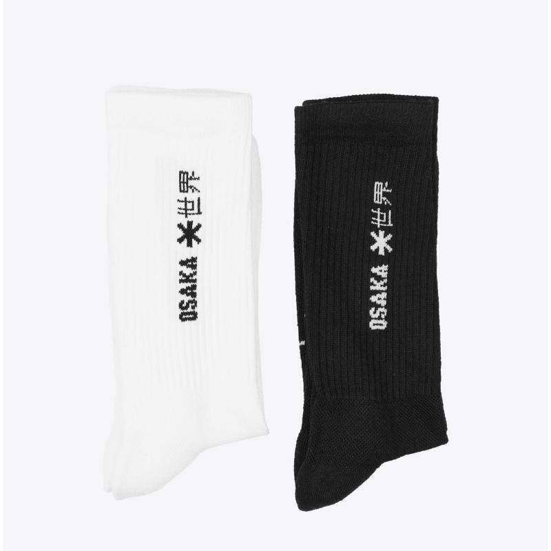 Osaka Socks White Black 2 Pairs