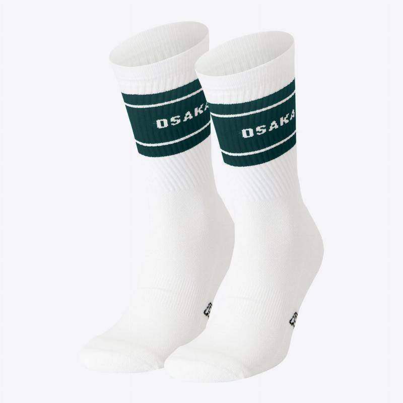 Meias Osaka Colourway Verde Pinho Branco 2 Pares