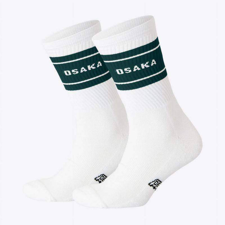 Osaka Colourway Socks Pine Green White 2 Pairs