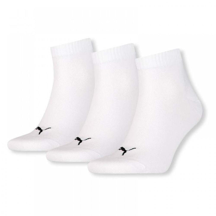 Puma Quarter White Socks 3 pairs