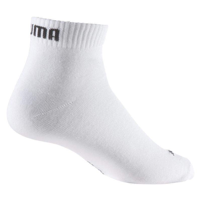 Puma Quarter White Socks 3 pairs