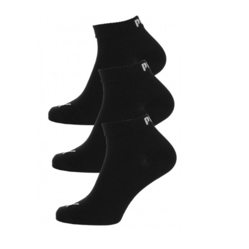 Puma Quarter Socks Black 3 pairs