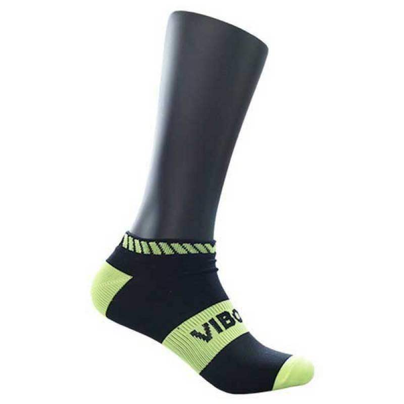 Vibora Invisible Socks Black Yellow 1 Pair