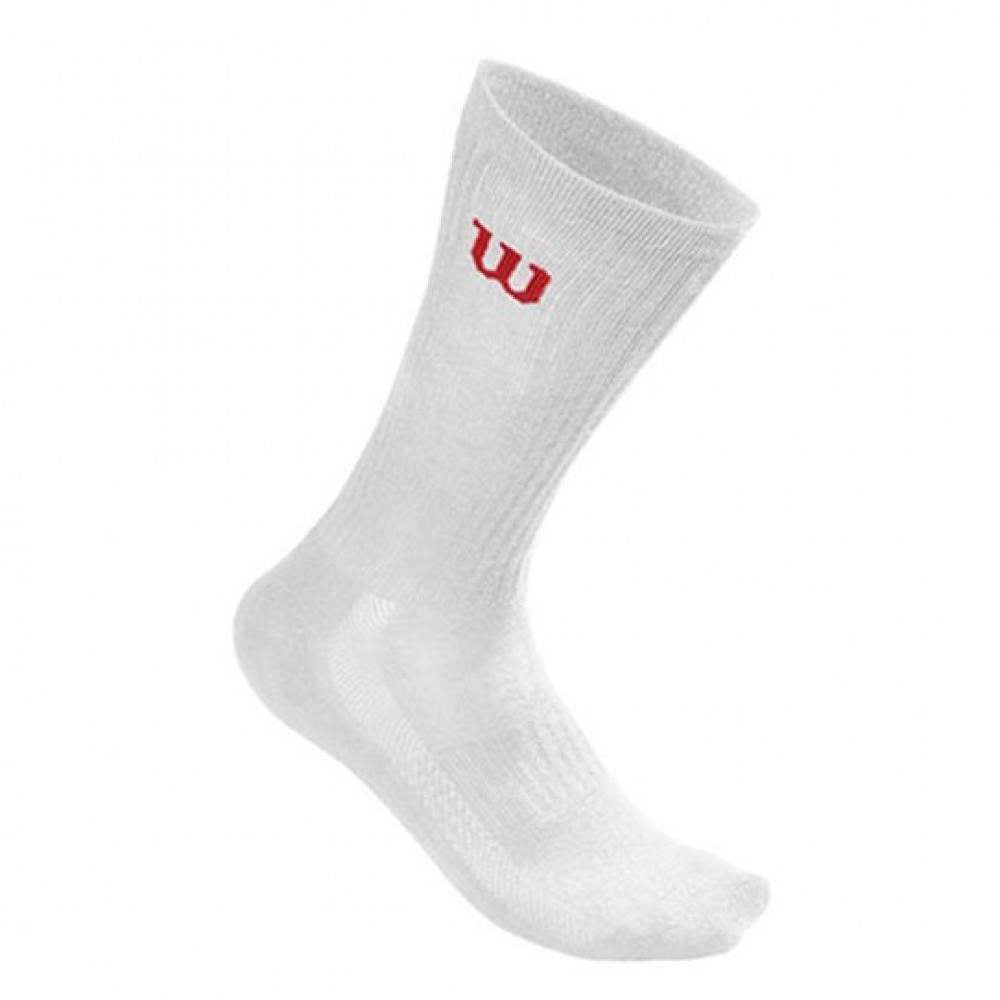 Wilson Crew White Socks 3 Pairs