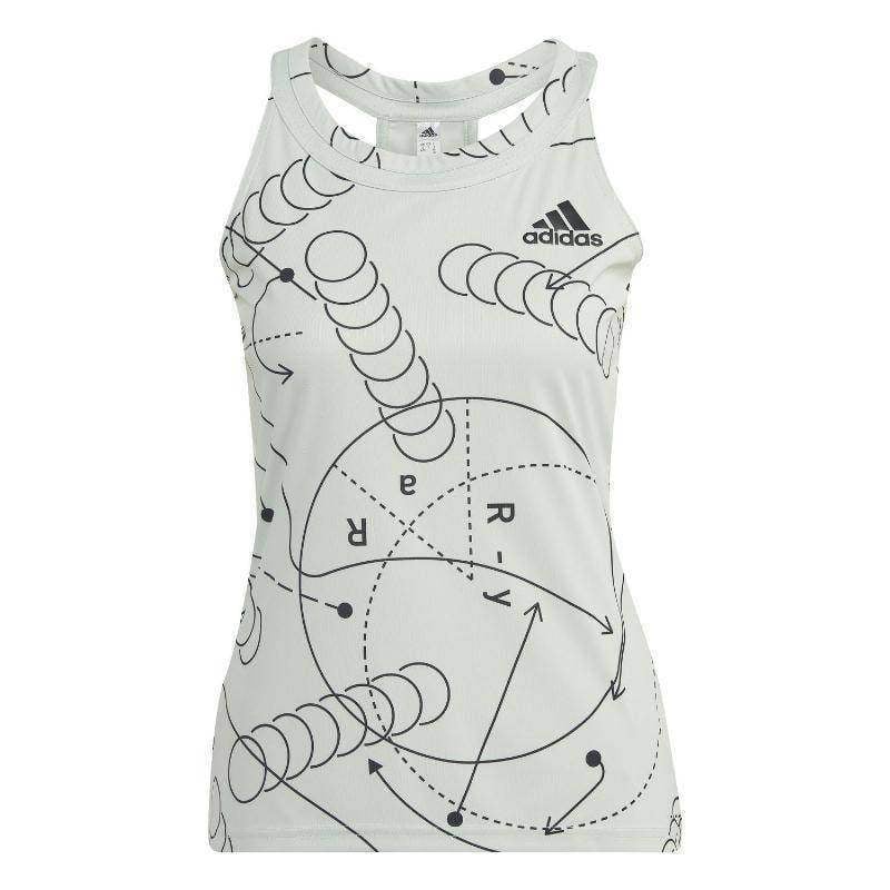 Camiseta Adidas Club Graph verde preta feminina